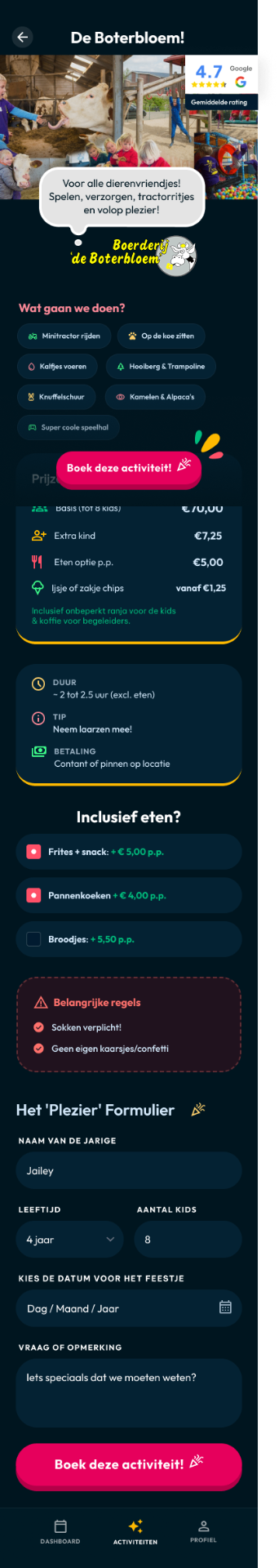 Activiteit detail